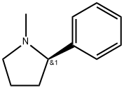 (2R)-1-メチル-2β-フェニルピロリジン 化学構造式