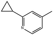 2-环丙基-4-甲基吡啶, 58173-56-1, 结构式