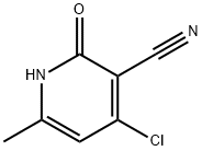 4-CHLORO-6-METHYL-2-OXO-1,2-DIHYDROPYRIDINE-3-CARBONITRILE Struktur