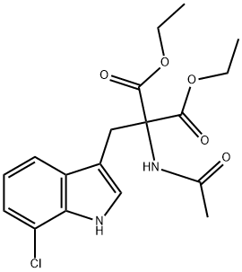 582319-05-9 2-乙酰氨基-2 - ((7-氯-1H-吲哚-3-基)甲基)丙二酸二乙酯