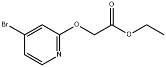 ethyl 2-(4-broMopyridin-2-yloxy)acetate Struktur