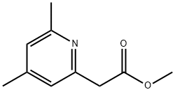 Methyl 2-(4,6-diMethylpyridin-2-yl)acetate 化学構造式