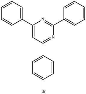 4-(4-ブロモフェニル)-2,6-ジフェニルピリミジン 化学構造式