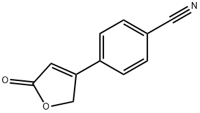 4-(5-Oxo-2,5-dihydrofuran-3-yl)benzonitrile 化学構造式