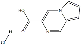Pyrrolo[1,2-a]pyrazine-3-carboxylic acid hydrochloride 化学構造式