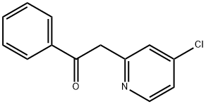 2-(4-Chloropyridin-2-yl)-1-phenylethanone Structure