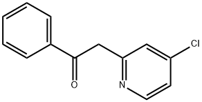 2-(4-Chloropyridin-2-yl)-1-phenylethanone 化学構造式