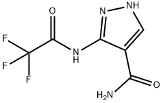 3-(2,2,2-TrifluoroacetaMido)-1H-pyrazole-4-carboxaMide,58897-46-4,结构式