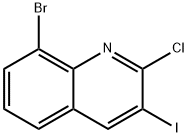 8-溴-2-氯-3-碘喹啉 结构式