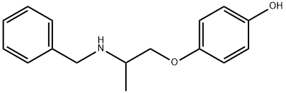 4-(2-(ベンジルアミノ)プロポキシ)フェノール 化学構造式