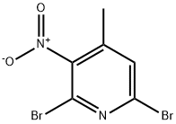 2,6-二溴-3-硝基-4-甲基吡啶, 593671-26-2, 结构式