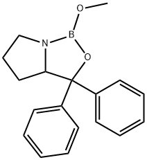 1H,3H-Pyrrolo[1,2-c][1,3,2]oxazaborole, tetrahydro-1-Methoxy-3,3-diphenyl- Struktur