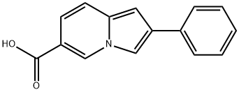 2-phenyl-indolizine-6-carboxylic acid Structure