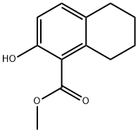 2-羟基-5,6,7,8-四氢化萘-1-羧酸甲酯, 59604-96-5, 结构式