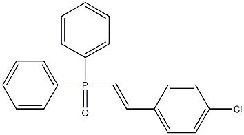 (E)-(4-chlorostyryl)diphenylphosphine oxide 结构式