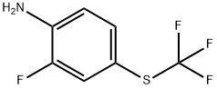 2-FLUORO-4-(TRIFLUOROMETHYLTHIO)ANILINE 结构式