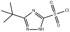 5-tert-butyl-1H-1,2,4-triazole-3-sulfonyl chloride Structure