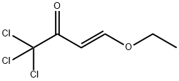 (E)-1,1,1-トリクロロ-4-エトキシ-3-ブテン-2-オン 化学構造式