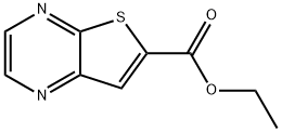 噻吩并[2,3-B]吡嗪-6-羧酸乙酯 结构式