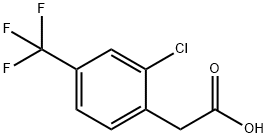 2-CHLORO-4-(TRIFLUOROMETHYL)PHENYLACETIC ACID Struktur