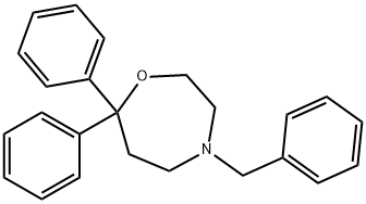 4-Benzyl-7,7-diphenyl-1,4-oxazepane Structure