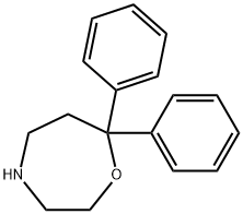 7,7-二苯基-1,4-氧杂氮杂环庚烷,60163-54-4,结构式