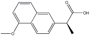 5-Chloro-6-Methoxy-α-Methyl-2-naphthaleneacetic Acid Struktur