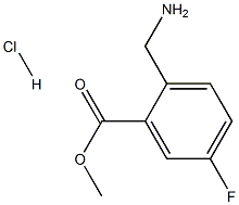 Methyl 2-(aMinoMethyl)-5-fluorobenzoate hydrochloride Structure