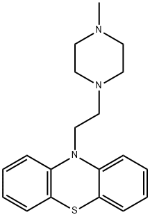 10-[2-(4-Methylpiperazino)ethyl]-10H-phenothiazine,60706-43-6,结构式