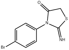 3-(4-broMophenyl)-2-iMinothiazolidin-4-one,60708-65-8,结构式