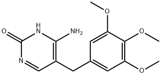 TRIMETHOPRIM RELATED COMPOUND A (4-アミノ-5-(3,4,5-トリメトキシベンジル)ピリミジン-2-オール) 化学構造式