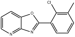 2-(2-Chloro-3-Methylphenyl)oxazolo[4,5-b]pyridine 化学構造式