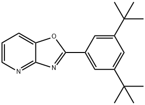 2-(3,5-二-叔丁基苯基)恶唑并[4,5-B]吡啶 结构式