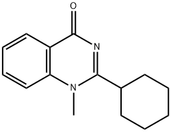 2-环己基-1-甲基喹唑啉-4(1H)-酮 结构式