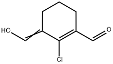 2-氯-3-(羟基亚甲基)-1-环己烯-1-甲醛,61010-04-6,结构式