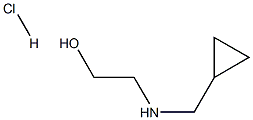N-(2-ヒドロキシエチル)(シクロプロピルメチル)アミン塩酸塩 化学構造式