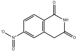 6-nitroisoquinoline-1,3(2H,4H)-dione 化学構造式