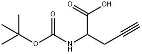 N-Boc-2-propargyl-glycine 化学構造式