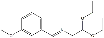 2,2-Diethoxy-N-[(3-methoxyphenyl)methylene]ethanamine Structure