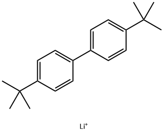 Lithium p,p'-di-tert-butylbiphenyl 化学構造式