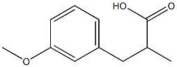 3-(3-甲氧基苯基)-2-甲基丙酸,61227-51-8,结构式