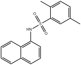 2,5-dimethyl-N-(1-naphthyl)benzenesulfonamide 化学構造式