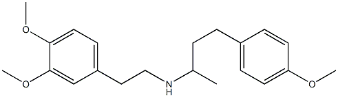 N-(3,4-二甲氧基苯乙基)-4-(4-甲氧基苯基)丁-2-胺,61413-44-3,结构式