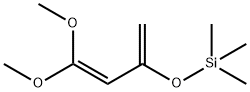 1,1-ジメトキシ-3-(トリメチルシロキシ)-1,3-ブタジエン 化学構造式