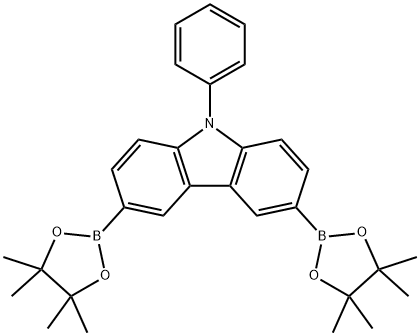 618442-57-2 9-苯基-3,6-二(4,4,5,5-四甲基-1,3,2-二氧杂硼烷-2-基)-9氢-咔唑