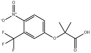 2-Methyl-2-(4-nitro-3-(trifluoroMethyl)phenoxy)propanoic Acid Struktur