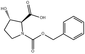 CBZ-反式-3-羟基-L-脯氨酸, 62182-54-1, 结构式