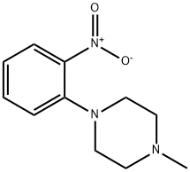 1-Methyl-4-(2-nitrophenyl)piperazine, 97% Structure