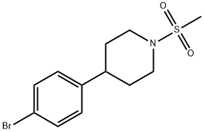 4-(4-BROMOPHENYL)-1-(METHYLSULFONYL)PIPERIDINE,622386-94-1,结构式