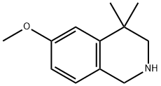 6-Methoxy-4,4-diMethyl-1,2,3,4-tetrahydroisoquinoline Struktur